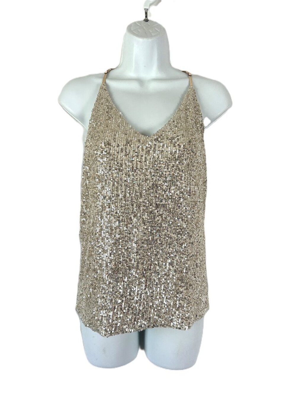 YFB Young Fabulous & Broke Racerback Sequin Tank Top M